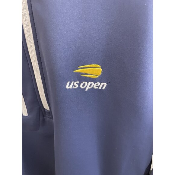 ZERO RESTRICTION TOUR SERIES 1/4 ZIP PULLOVER NAVY L Us Open Logo - Picture 4 of 10